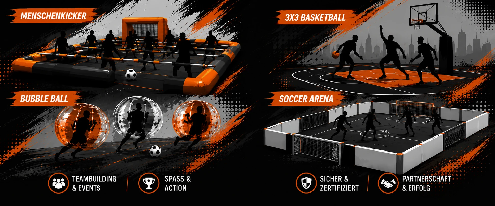 Übersicht der Sport- und Eventmodule